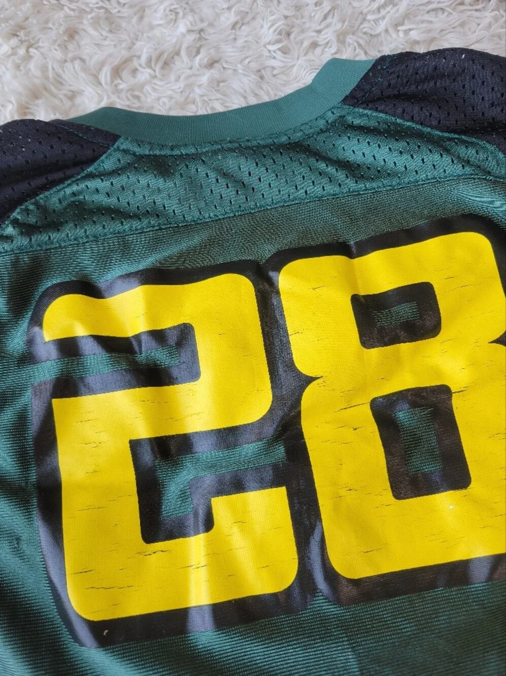 Nike Oregon Ducks Jonathan Stewart #28 Football Jersey Green Vintage Youth Kid 6